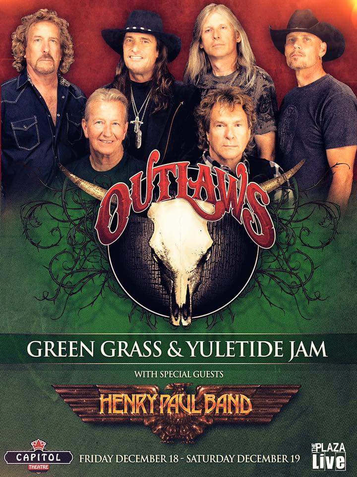 Outlaws and Henry Paul Band poster, December 18 and 19, 2015