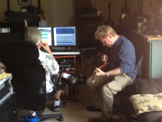 2012, studio de Lee Roy Parnell avec Mark Capps et Lee Roy Parnell