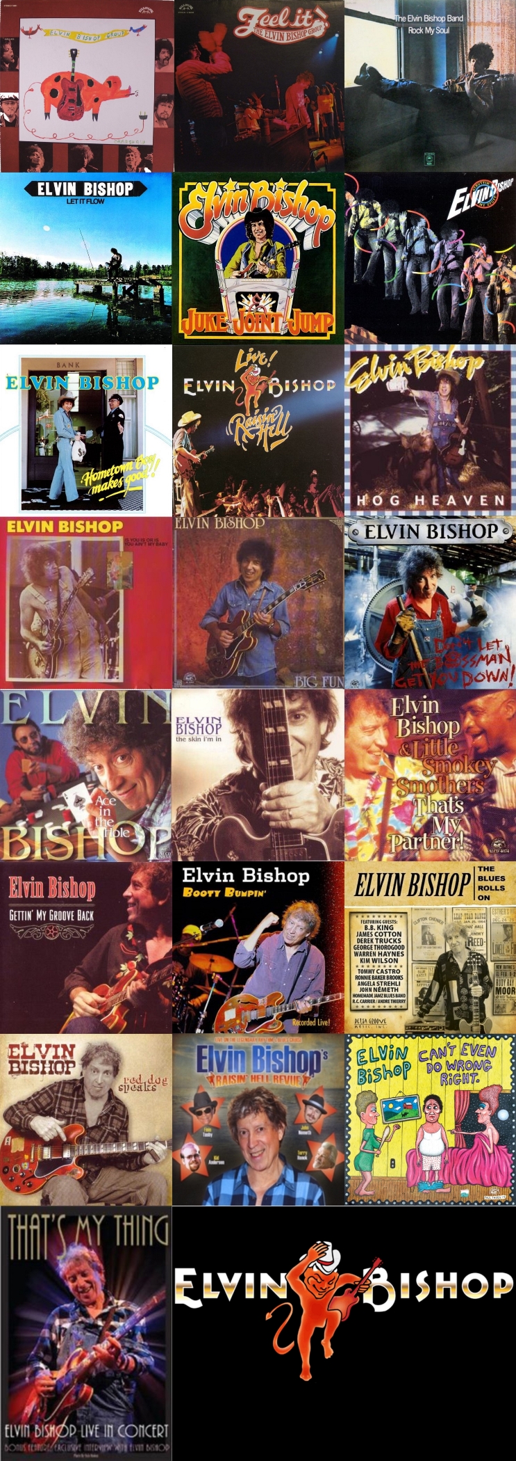 Discographie d'Elvin Bishop
