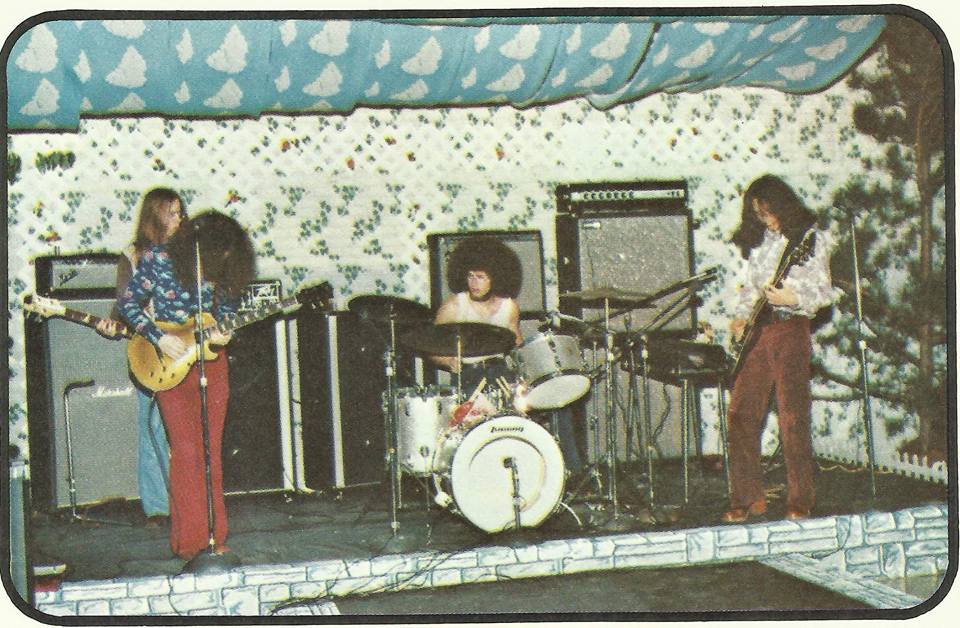 Roundhouse playing at the Junior-Senior Prom at Westfield Academy in Perry, Georgia, in 1973: Daniel Bud Ford - Bruce Brookshire - George Woods - Bob Brookshire
