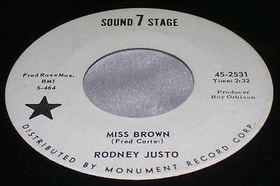 Rodney Justo - Miss Brown (45 rpm)